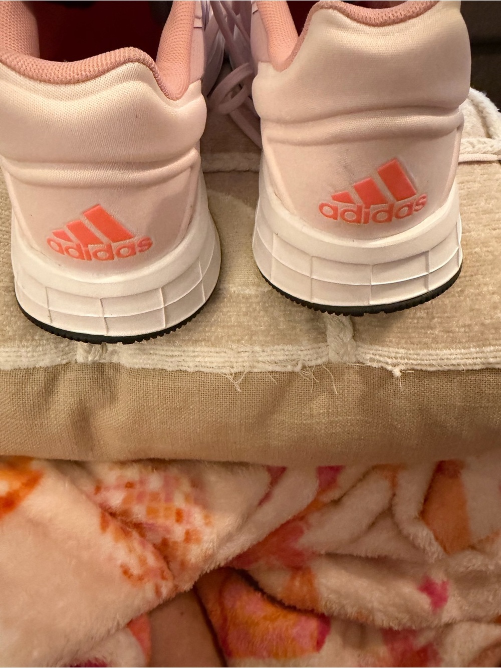 Women adidas pink and coral